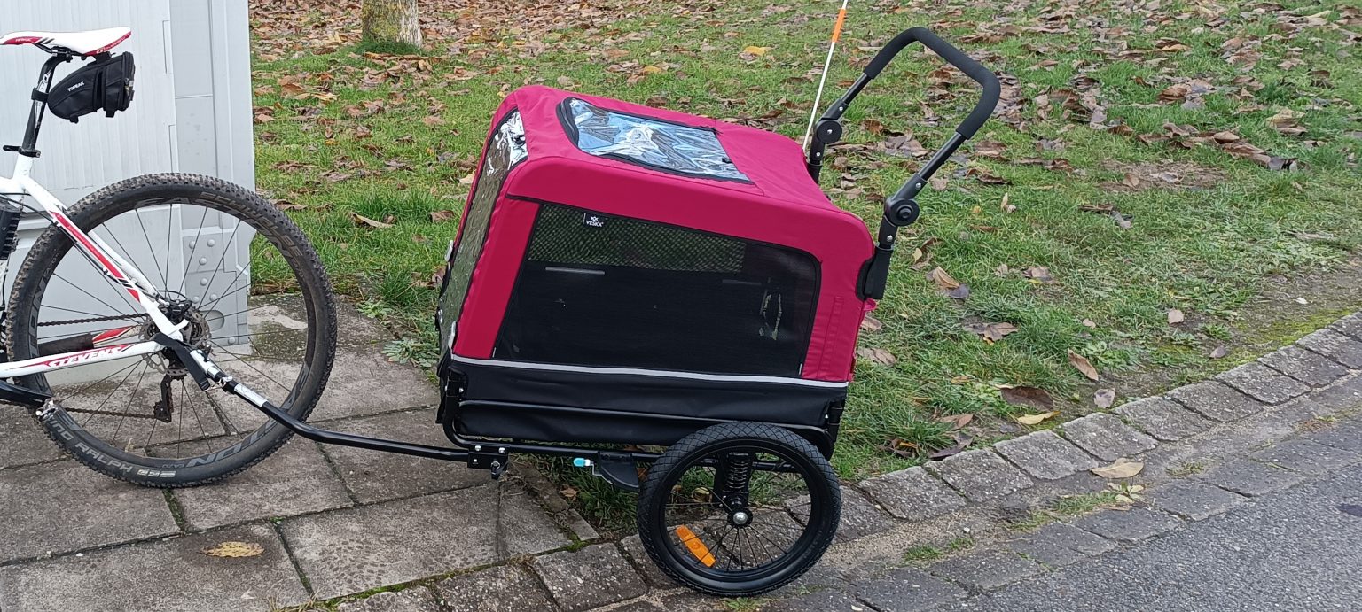 Hundeanhnger Fahrrad Fressnapfnull